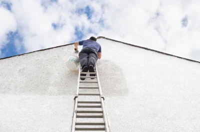 Peinture extérieure aux Fontenelles — façades et ravalement
